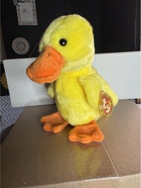 Quackers the Duck TY Beanie Baby | Mint Condition Heart & Tush Tag
